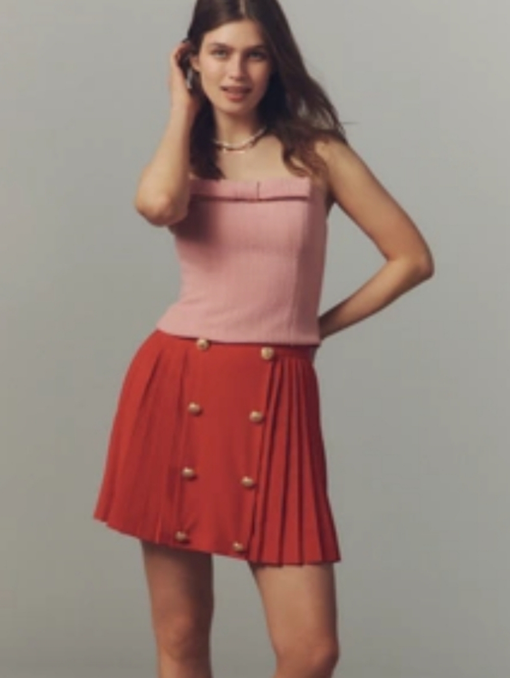 Hutch Button Skirt